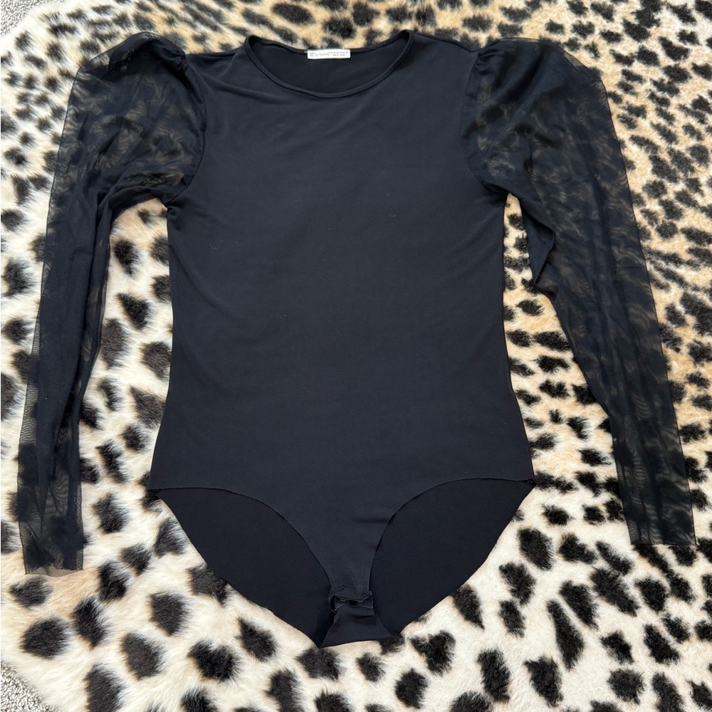 Zara Mesh Sleeve Bodysuit